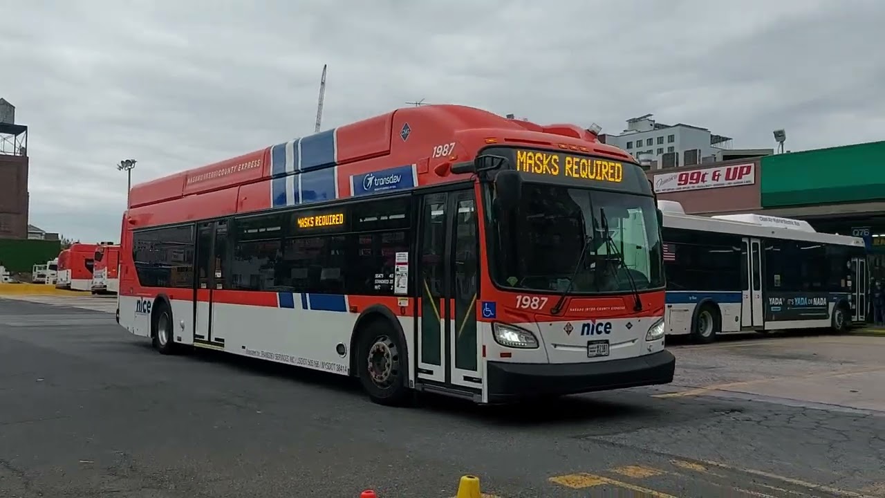 NICE bus (exclusive!): 2021 NFI XN40 #1987 on the N22X - YouTube