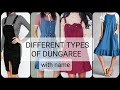 DIFFERENT TYPES OF DUNGAREES WITH NAME FOR GIRLS