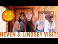 NEVEN &amp; LINDSEY VISIT | PUMPKIN CARVING, HALLOWEENTOWN, THRIFTING &amp; MORE!