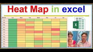Creating a Dynamic Heat Map in Excel: Visualize Data Like a Pro!#excel