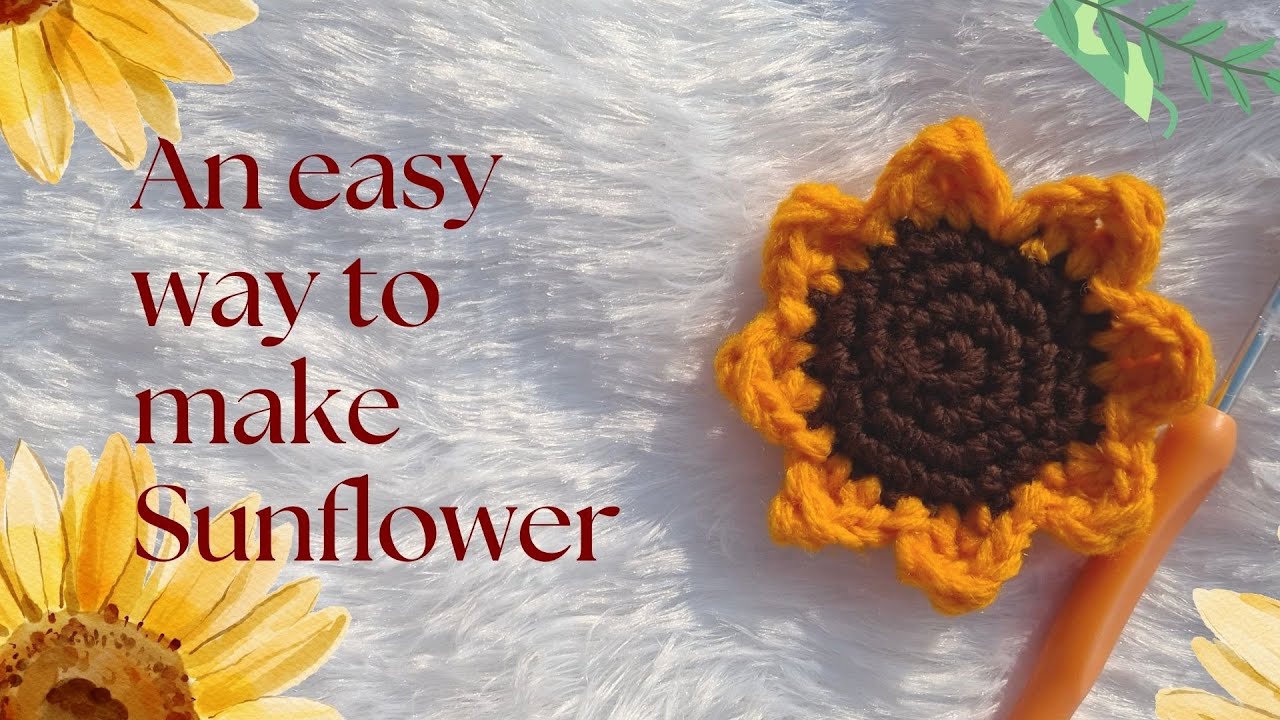 Crochet Sunflower Tutorial | Beginner Friendly 🌻 - YouTube