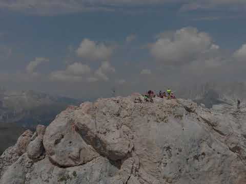 Z plecakiem bez biura  na Via Ferrata dei Finanzieri