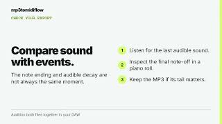 MP3 to MIDI ends early Check the note events