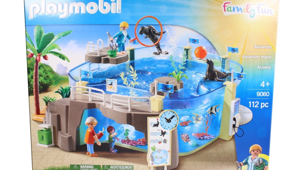 playmobil aquarium building set