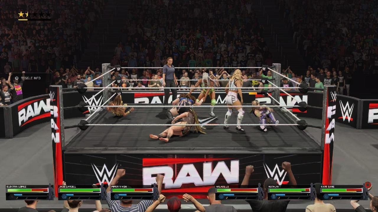 Natalya vs Niven vs Lopez vs Cargill vs Valhalla vs Sane royal rumble qual