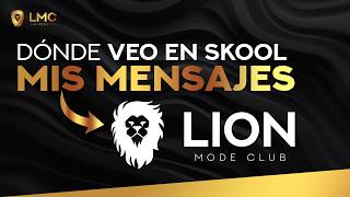 ¿Dónde veo mis mensajes directos (DMs) en skool?  Lion Mode Club | Índices Sintéticos