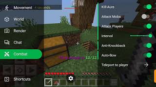 Minecraft BE 1.14.60 Hack (Kill Aura, Fly, Auto Bridge, XRAY )