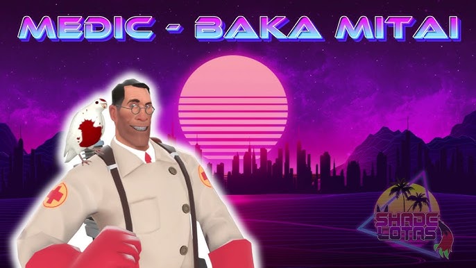 tf2 scout sings baka mitai at etnacomics2023 on a karaoke stage