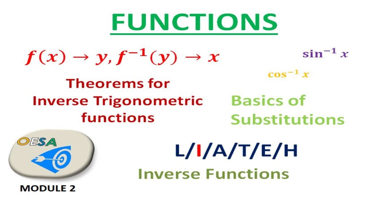 Concept of Inverse function | class 12 Mathematics | JEE | CET | For ...