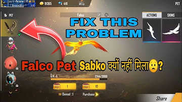 Falco Pet क्यों नहीं मिला?||How To Solve This Problem😍,HOW TO GET FALCO REMOVING FROM EVENT SECTION