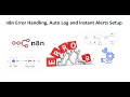 n8n Error Handling Auto Log and Instant Alerts Setup