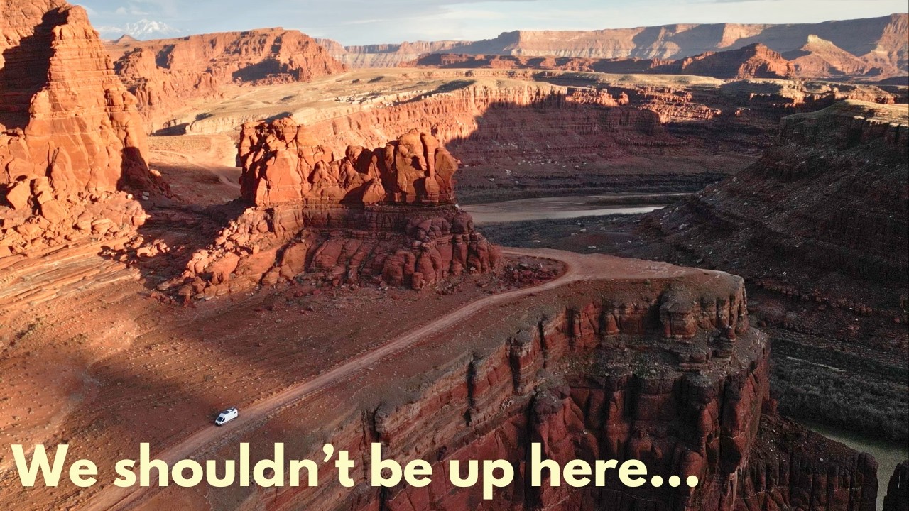 We Drove Schaefer Trail in a Ford Transit…  Potash Road to Shafer Trail in Canyonlands National Park