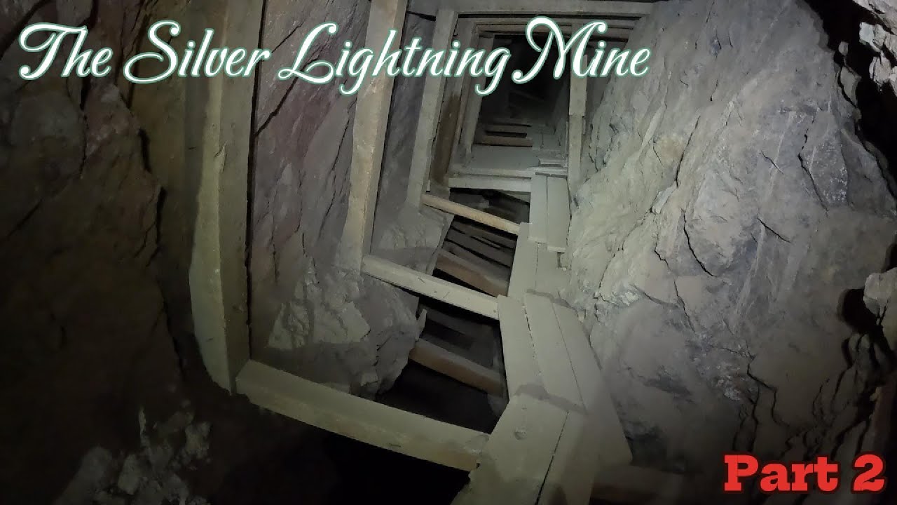 Crossing A Deep Stope In This Abandoned Silver And Lead Mine