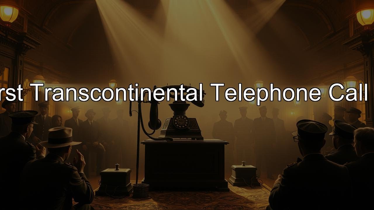The First Transcontinental Telephone Call (1915)