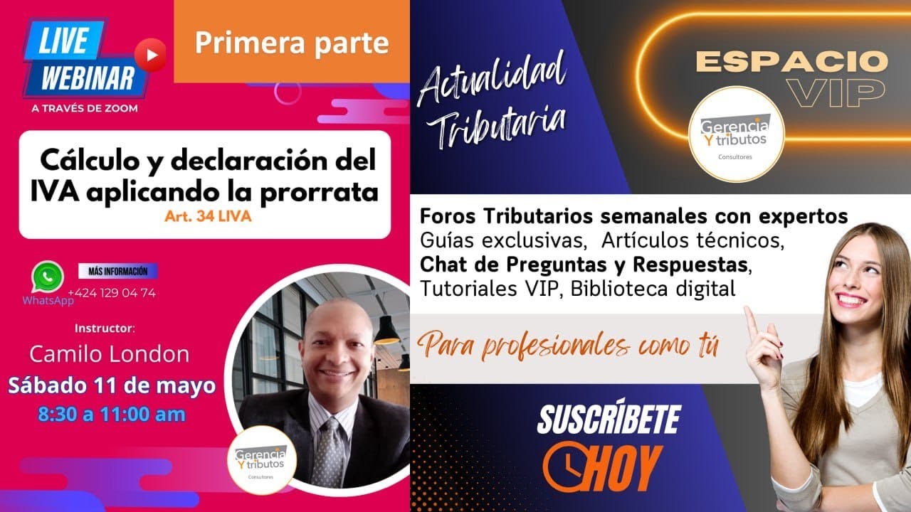 (1) Cálculo y declaración del IVA aplicando la prorrata PRIMERA PARTE