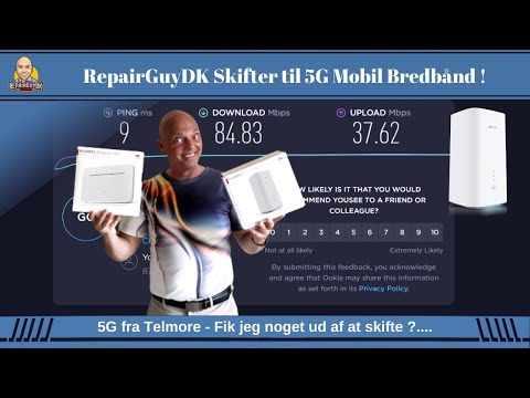 RepairGuyDK Skifter til 5G Mobil Bredbånd fra Telmore !