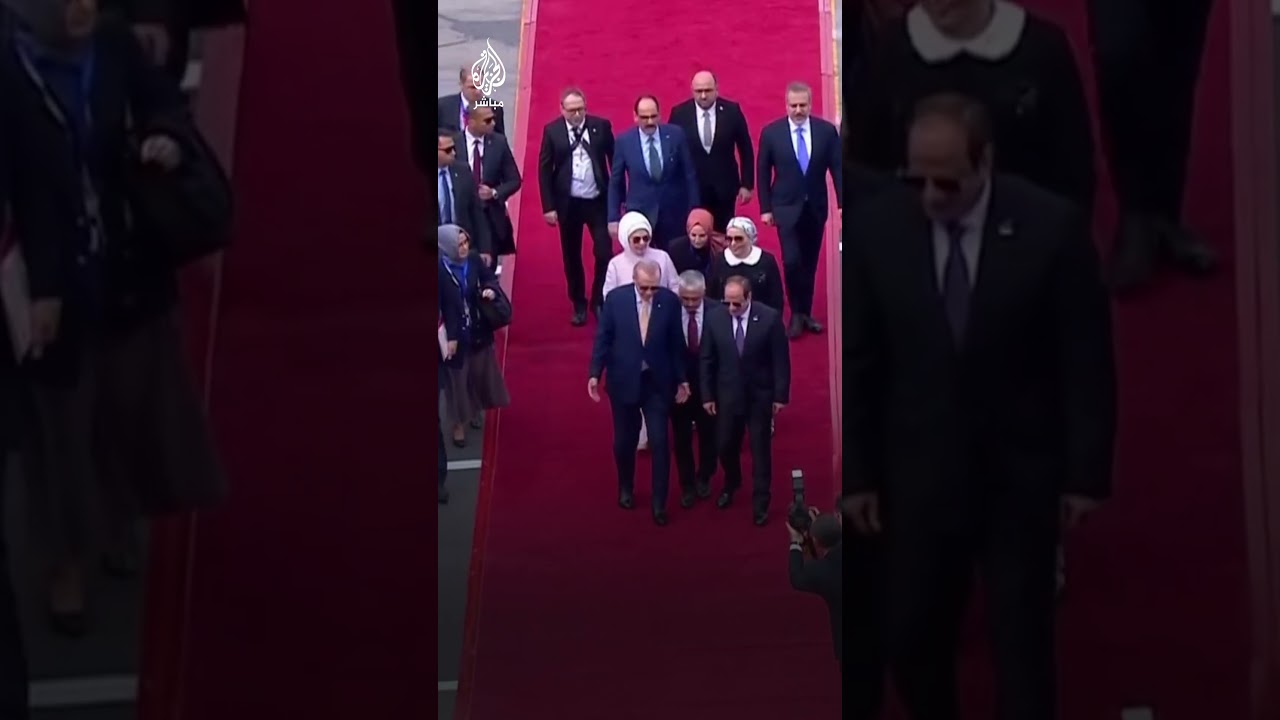 الرئيس التركي أردوغان يصل إلى مصر للقاء الرئيس عبد الفتاح السيسي