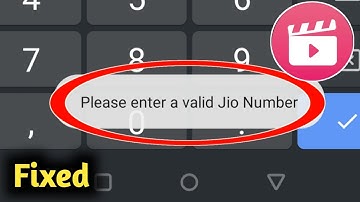 Fix Jio Cinema App Please Enter a Valid Jio Number Problem Solved