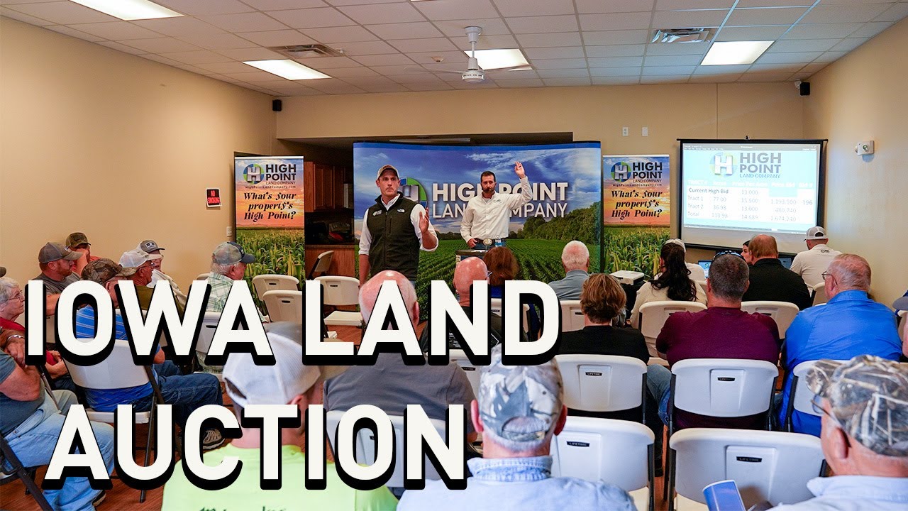 Fayette County Iowa Land Auction 15,500 Per Acre YouTube