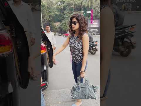 Shamita Shetty got spotted at a salon in Juhu...