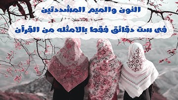تعليم التجويد للمبتدئين-حكم النون والميم المشددتين