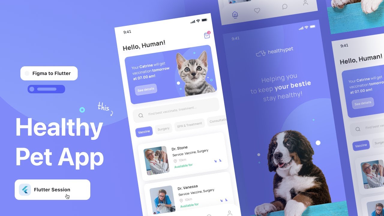 Figma to Flutter - Slicing Healthy Pet | Belajar Flutter Bahasa Indonesia
