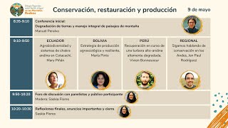 🔴Diálogo Regional sobre Conservación, restauración y producción sostenible en las montañas andinas