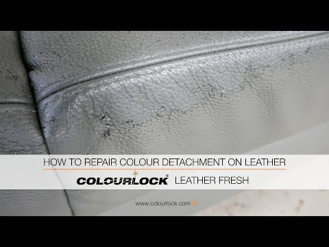 HOW TO REPAIR COLOUR PEELING ON LEATHER