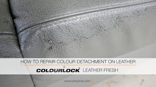 On some leathers, colour can start peeling in area that come direct
contact with skin or hair. grease the perspiration causes paint to
soften and p...