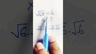 Harvard Entrance Style Math Question  Solve 6x  6