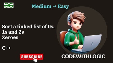 Sort a linked list of 0s, 1s and 2s || GFG || POTD || Linked List || Medium || Easy Approach