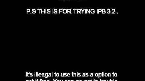 how to get ipb 3.2 for free