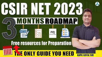 3 months Preparation for CSIR NET/JRF | CSIR NET Dec 2023 Strategy | kapil sir Ninjaprep