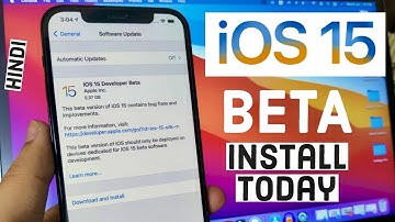 Install iOS 15 Beta on Any iPhone [HINDI]