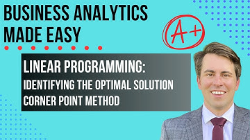 Solving Linear Programming Problems: Step-By-Step Corner Point Method