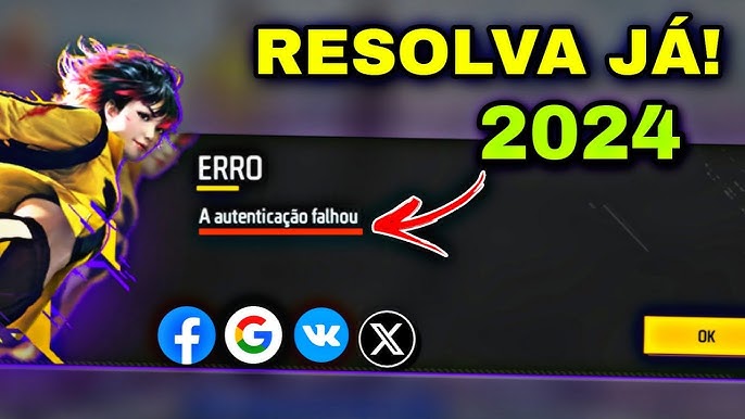 🔵COMO RESOLVER O ERRO DO VK QUE NÃO LOGA NO FREE FIRE🔴 