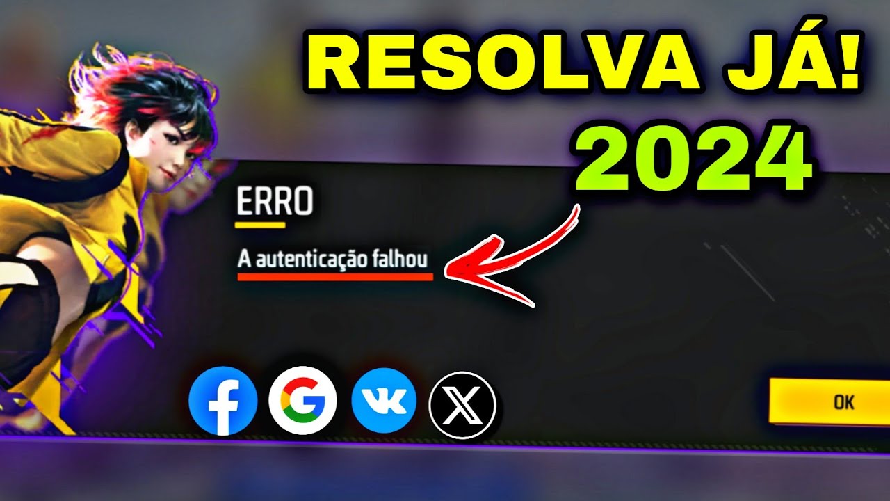 Autenticação falhou': como resolver erro no Free Fire