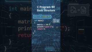 Basic Structure of a C Program | C Programming in Hindi | Learn With Malay #shorts #cprogramming