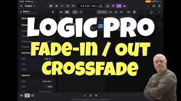 Apple Logic Pro for iPad - Tutorial 42: Fade-in / out, Crossfade, Equal Power or S-Curved Crossfade