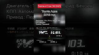 Toyota Aqua разгон от 0 до 100