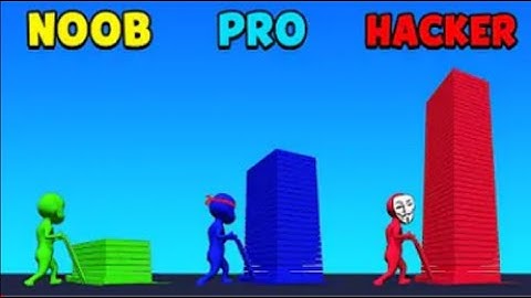 NOOB vs PRO vs HACKER Stack Coloris All Levels Gameplay android IOS, Pro MAX MobileGame Game Ubdate