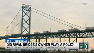 Did Rival Bridges Owner Play A Role In Gordie Howe Bridge Threat?