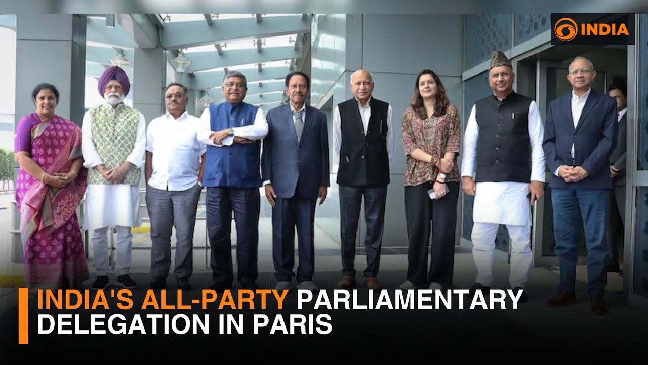 India's All-Party Parliamentary delegation in Paris
