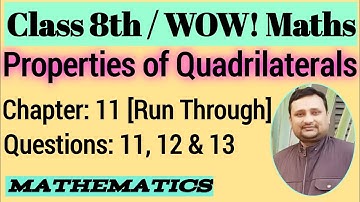 WOW Maths Class 8 Ch 11 Run Through | WOW Maths Class 8 Ch 11 Run Through Q 11 | Maths Ki Ghanti