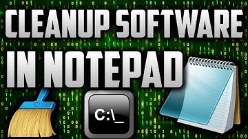 How to make a Cleanup Software in Notepad