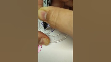 Simple spirograph design drawing video ASMR #shorts #ytshorts #youtubeshorts