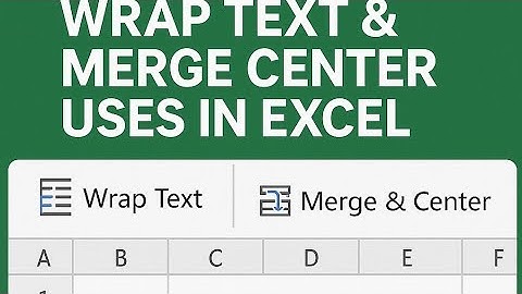 ✅“Don’t Use Merge & Center Until You See THIS! 😱Wrap Text + Merge Center Excel Hack! (Big Data?💪😎)