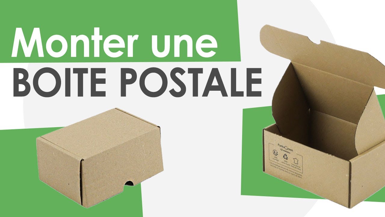 Boîte postale en carton recyclé 20 x 10 x 10 cm