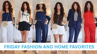 FRIDAY FASHION AND HOME HAUL FAVORITES/FASHION OVER 50
#beautyover50 #fashionover50 #dbeauty
Welcome to My Channel đź’‹ Beauty Over 50
FRIDAY FASHION AND HOME FAVORITES/ SHORTS AND PANTS FOR SUMMER
💓—————Links to products ———💓
đź‘—OUTFIT 1
Blue top size s https://bit.ly/4ekTj75
Blue pants size s https://bit.ly/4upYPvU
Necklace https://bit.ly/3RFMBRb
Sam Edelman slides https://bit.ly/49kMMYj
Vince Camuto hat https://bit.ly/4tU9T36
Ted Baker cross body https://bit.ly/4uaOpPB
đź‘—OUTFIT 2
Stripe top size down size Xs https://bit.ly/4u8WlRB
Blue pants size s https://bit.ly/4upYPvU
Tommy Hilfiger sandals https://bit.ly/3RoiVYK
Baseball hat https://bit.ly/43asrBg
đź‘—OUTFIT 3
Blue slit pants size down size 6 https://bit.ly/4dZCK1a
Striped shirt size Xs https://bit.ly/4u8WlRB
Vince Camuto espadrilles https://bit.ly/4dKxNbp
Navy Blazer size 6 https://bit.ly/49KNSwu
Heeled nude sandal cozy island
đź‘—OUTFIT 4
Black Shorts city Ann Taylor size 8 https://bit.ly/42wZj7d
Sweater size s https://bit.ly/43e54XK
Espadrilles black https://bit.ly/48XQQNV
Necklace and earrings
Use code DBeauty for 15% off
đź‘—OUTFIT 5
Favorite Tank top size s https://bit.ly/4nI0IBv
Blue Bermuda boardwalk shorts size 8 https://bit.ly/4tUU2S8
Earrings Rafia https://bit.ly/4tJJ160
Sandals gladiator https://bit.ly/4tW5HQk
Fish sweater size down Xs https://bit.ly/4fTG5Ao
Nike https://bit.ly/4wO9TEH
đź‘—OUTFIT 6
Tank https://bit.ly/4nI0IBv
Mid Shorts white mid length size 8 https://bit.ly/4f7XO6Y
Blue sweater size down Xs https://bit.ly/4wQySqG
Ann Taylor pants size down s https://bit.ly/4vcmhg8
đź‘—OUTFIT 7
Brown tank top size s https://bit.ly/4nI0IBv
City shorts white size 8 https://bit.ly/42wZj7d
Espadrilles https://bit.ly/48XQQNV
đź‘—OUTFIT 8
Tank https://bit.ly/4nI0IBv
Floral pants size 6 https://bit.ly/3RLTxwg
Brown knit size s https://bit.ly/4uiHjZw
Wood necklace similar https://bit.ly/4o6Oy5a
đź‘—OUTFIT 9
Brown Top sleeveless size s https://bit.ly/4nzFEx2
Boots ON SALE https://bit.ly/4wM5kKS
Open toe booties sold out
đź‘—OUTFIT 10
Top stripes size Xs https://bit.ly/4u8WlRB
Gauze pants size m https://bit.ly/3RILUqs
Blue crop top size Xs https://bit.ly/4nI0IBv
TED BAKER TOTE https://bit.ly/49QNQTO
Sam Edelman slides https://bit.ly/49kMMYj
Ted baker sunglasses https://bit.ly/4v7x0sb
đź‘—OUTFIT
White shorts Jean size down 4 https://bit.ly/4foWYTc
đź‘—OUTFIT
Gauze top size s https://bit.ly/4frHRsd
Gauze shorts m https://bit.ly/3RMXPn4
Birkenstocks https://bit.ly/4dHJiQZ
Necklace
đź’“
Red pants loft size 6 https://bit.ly/4uj11Vd
Red pants Boston proper size 8 https://bit.ly/4dISNiP
đź‘—OUTFIT
Gingham vest size 4 https://bit.ly/4urqtIG
Checkered shorts size 6 https://bit.ly/3Q3d8HN
Necklace black onyx
đź’“use code DBeauty for 15% off
đź’™HOME
Cushions lounge chairs https://bit.ly/3RN06OX
Checkered table https://bit.ly/4duUXCx
Sand dollar coaster https://bit.ly/4uUFMJU
Olive tree small https://bit.ly/43xWmnb
Olive tree big https://bit.ly/4uj3hf9
Starfish blue https://bit.ly/3RAeHxc
White https://bit.ly/4wYoddY
Placemats I got mine at HomeGoods but these are similar.
https://bit.ly/4wRwmjZ
Seashell shower curtain hooks https://bit.ly/49XKTRq
Planters fluted homeGoods
Double plants https://bit.ly/4vgbLUS
đź’•Shop my Looks LIKE TO KNOW IT APP Follow me on https://www.liketoknow.it/dbeauty
đź’•Follow Me on INSTAGRAM: https://www.instagram.com/dbeautyover50?igshid=OGQ5ZDc2ODk2ZA &utm_source=qr
💄Makeup I’m wearing 💄
Hair color ESalon https://bit.ly/42DAaaV
Sunscreen Peter Thomas Roth https://bit.ly/4tquAn8
Blush Haus Labs in glassy açaà https://bit.ly/4moxHKe
Foundation Haus Labs light neutral medium https://bit.ly/4e38hNJ
Concealer Haus Labs light neutral medium https://bit.ly/3GTygrA
Eyeshadow Giorgio Armani in Cashew https://bit.ly/3TTa3sN
Eyebrows benefit fluff up brow wax https://bit.ly/3yRyAGz
Contour Merit https://muse.meritbeauty.com/darlene
Finishing powder Bellapierre https://rstyle.me/cz-n/fme3uwcz8r7
Setting spray Charlotte Tilbury https://rstyle.me/+5ztItgWzsAMtZP4T1NII2w
👗—————My Measurements———-👗
Height 5’5 Weight 140
Bust 36
Waist 29/Hips 36
🤩—————DISCOUNT CODES—————🤩
❣️Katia designs katia-designs.myshopify.com/discount/Dbeauty?buzz_ref=4697244526m1xDK
Use code DBEAUTY for 15% off
💓————-My Favorite Places to Shop——-💓
❣️Nordstrom https://bit.ly/3OiLim7
❣️Express https://bit.ly/3BRgMrI
❣️WHBM https://bit.ly/44yTSnE
❣️Loft https://bit.ly/43r25c0
——————-Contact info ———————
Thank you so much for watchingđź’‹
Business Inquiries
dasimoni14222@yahoo.com
đź’•My Amazon Shop https://www.amazon.com/shop/darlenedenning?ref=ac_inf_hm_vp. As an Amazon Associate if you use my links I make a small commission. This on no way costs you more and I appreciate when you use them.
FTC Disclosure: This video in NOT sponsored. IF I DO A SPONSORED VIDEO IT WILL BE CLEARLY STATED. This post or video may contain affiliate links, which means I may receive a small commission for purchases made through my links. This in no way alters my opinion or review of the products. And in no way costs you more for using the links❣️ Thank y’all for your support ❤️ FRIDAY FASHION AND HOME HAUL FAVORITES/FASHION OVER 50