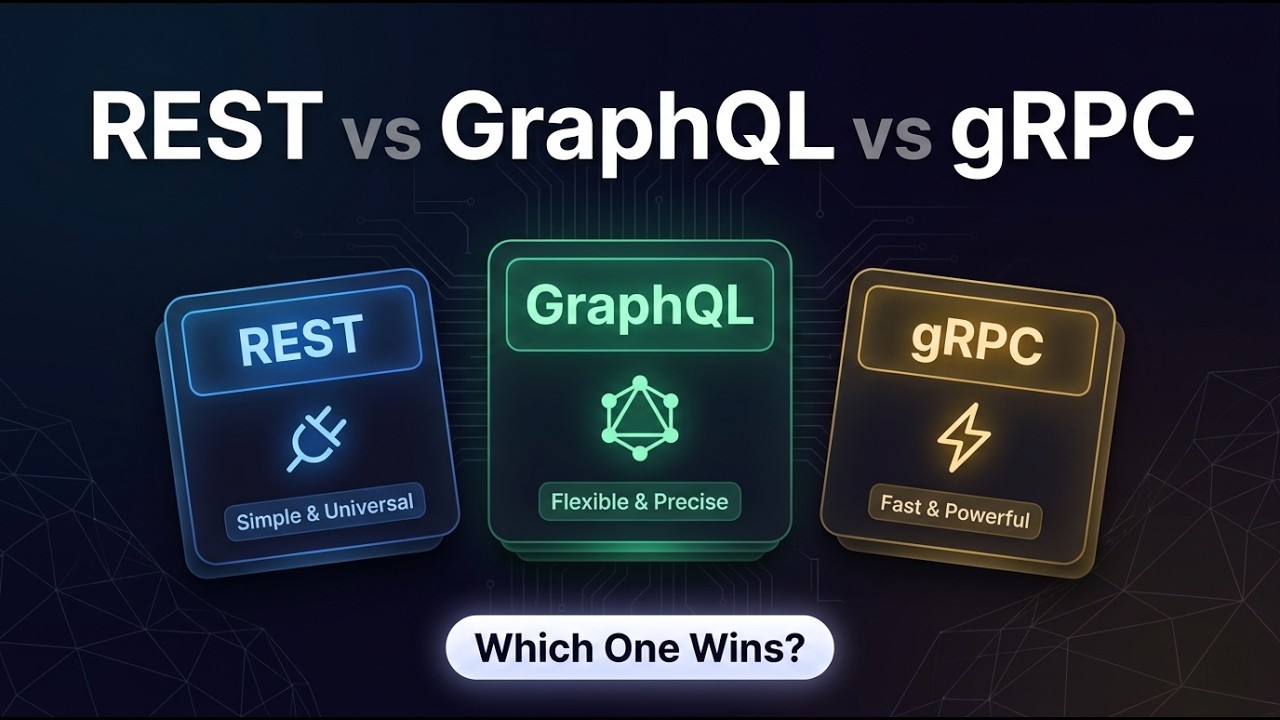 REST vs GraphQL vs gRPC — Which API Should You Use? (Complete Guide ...